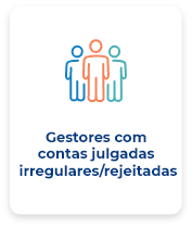 Gestores públicos com contas julgadas irregulares